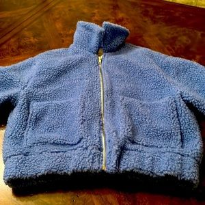 Cute blue wool jacket xs